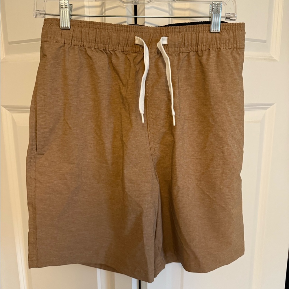 Casual Drawstring Shorts in Brown